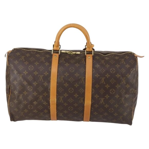 Authentic LOUIS VUITTON Monogram Keepall 50 Boston Bag bst698-112825 - Picture 2 of 16